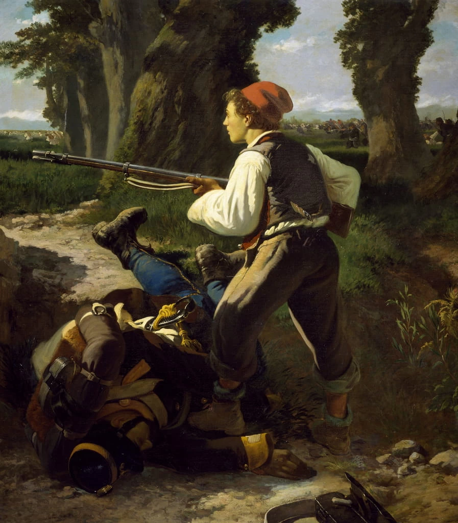 Pasquale Cova alla battaglia di Varese, 26 maggio 1859 - Palazzo Pitti, Firenze